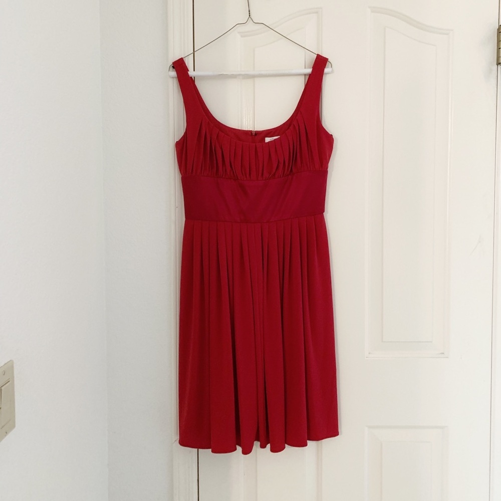 NWT Suzi Chin Maggy Boutique Red Cocktail Dress